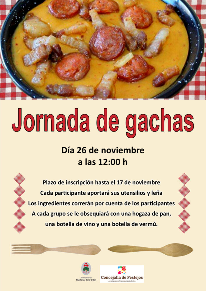 Llega la jornada de gachas el próximo 26 de noviembre a Quintanar de la Orden