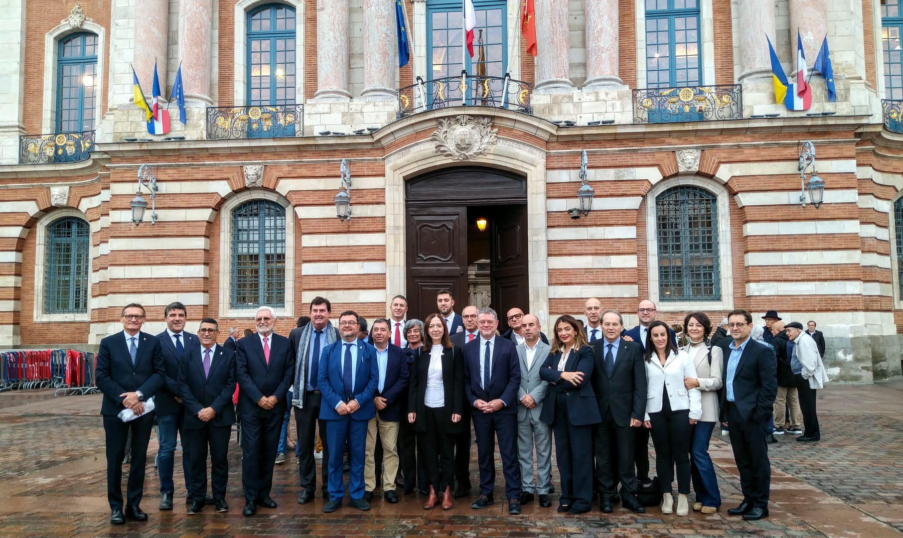 Rosa Melchor coincide con el presidente García-Page en Toulouse con motivo del consejo de administración de RECEVIN