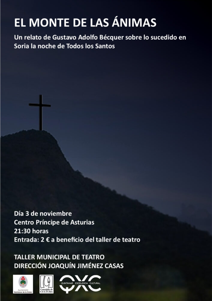 Taller de teatro con "El Monte de las Ánimas" el 3 de noviembre en el Centro Cívico