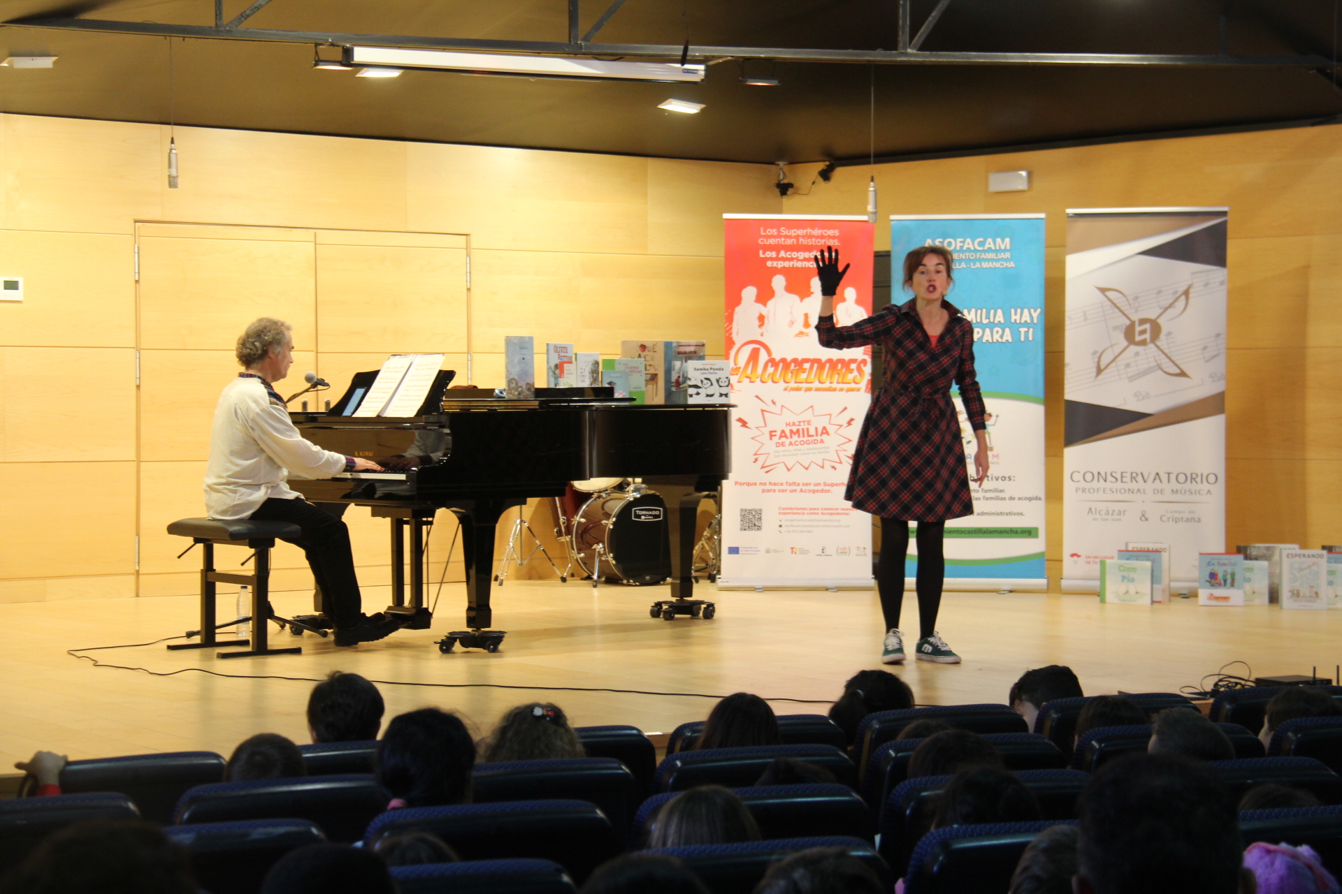 El Día del Pijama, celebrado hoy con los alumnos de Primaria de Alcázar de San Juan en el Conservatorio de Música