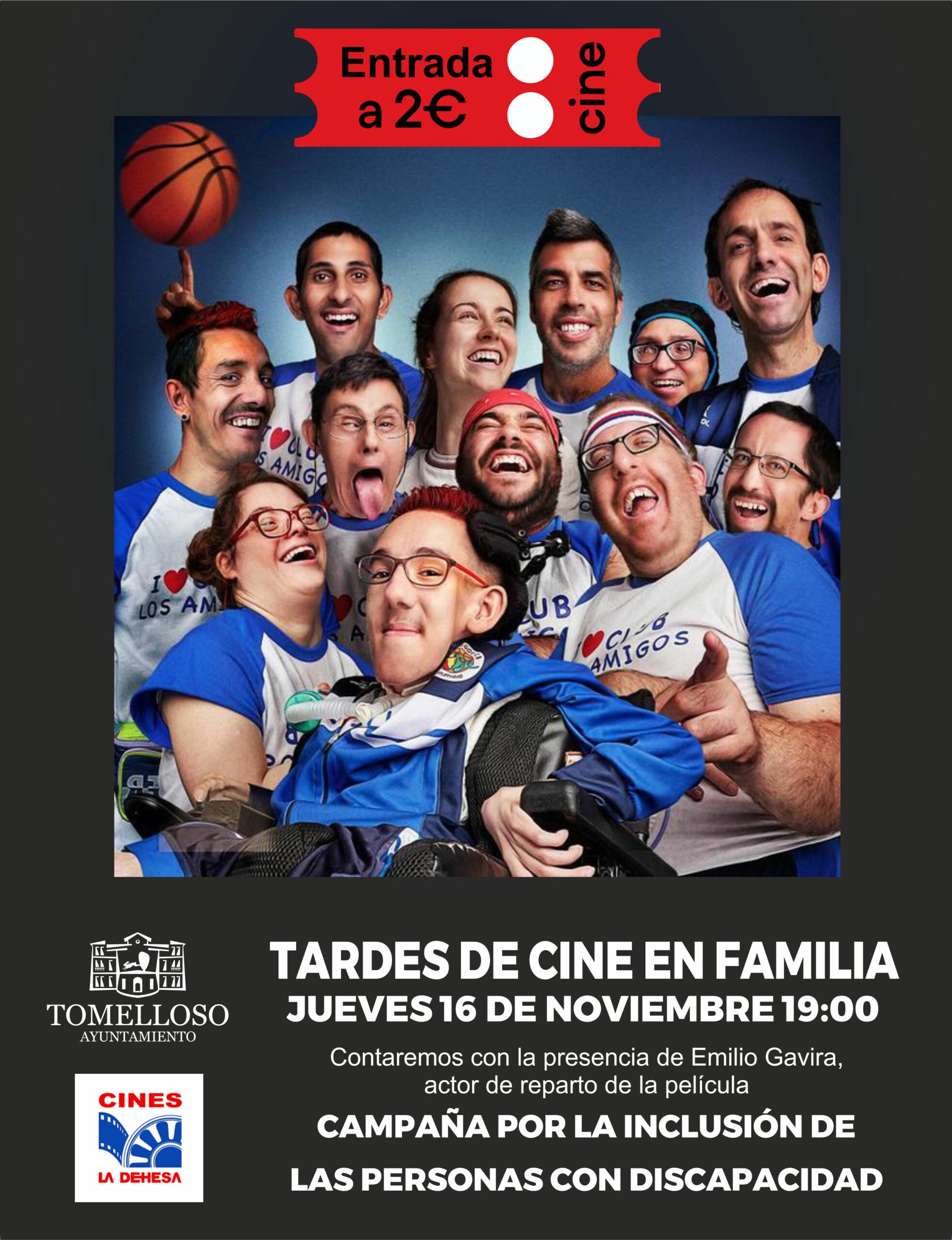 El jueves se proyectará la película Campeonex, dentro de la Campaña “Imparables”