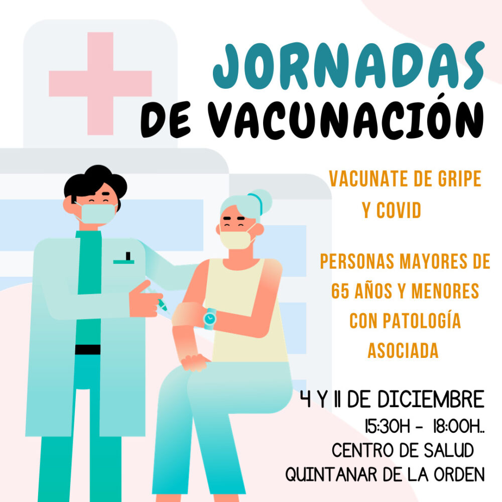 Jornada de vacunación de gripe y covid en el Centro de Salud de Quintanar de la Orden
