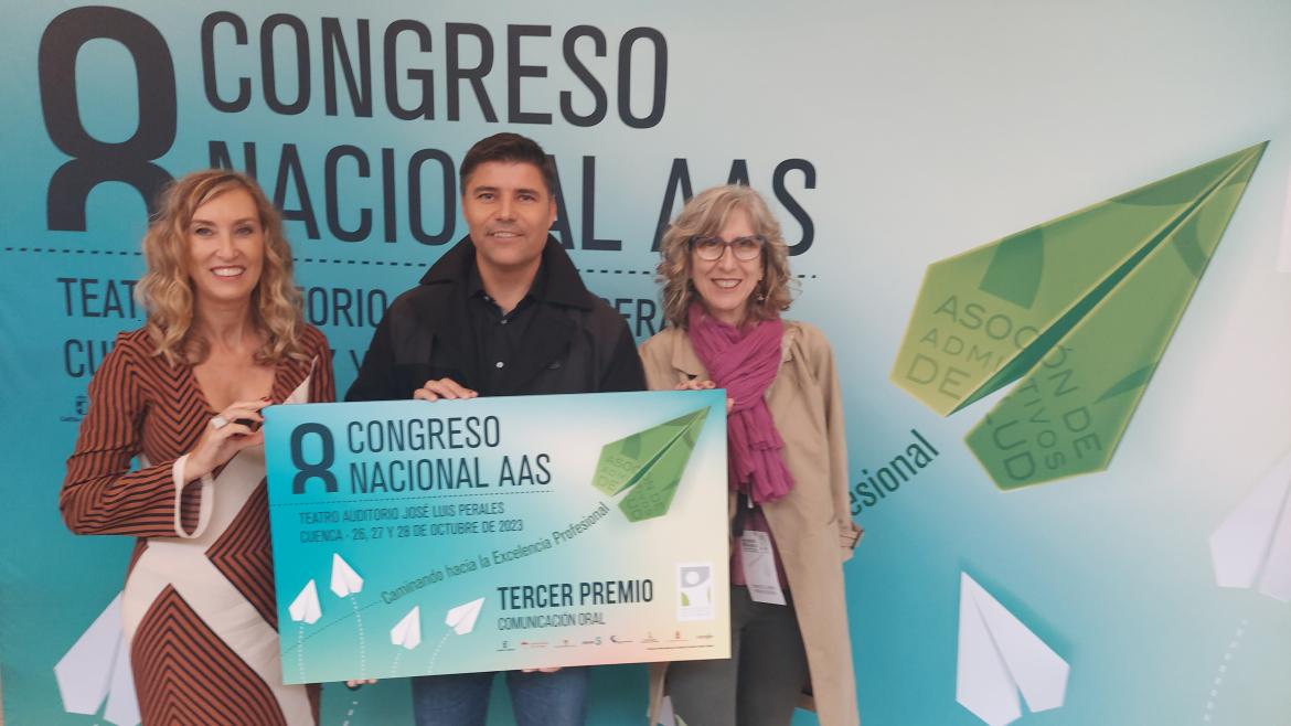 Un profesional del Hospital de La Princesa, premiado en el 8º Congreso Nacional de la Asociación de Administrativos de la Salud