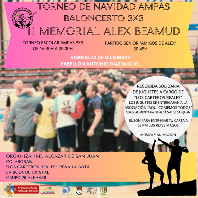 Alcázar de San Juan recordará este viernes a Alex Beamud con un torneo de baloncesto con su nombre