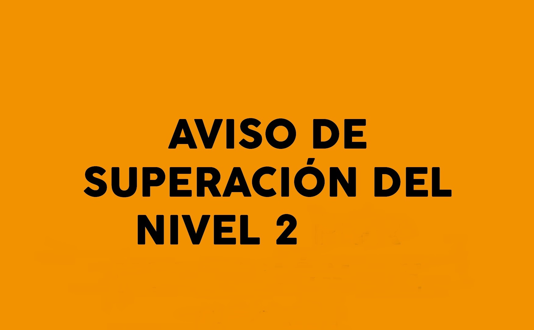 Aviso de superación del nivel 2 correctivo por acumulación de partículas PM10