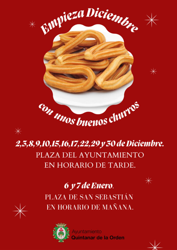 Desde hoy ya te puedes tomar unos churros navideños en Quintanar de la Orden