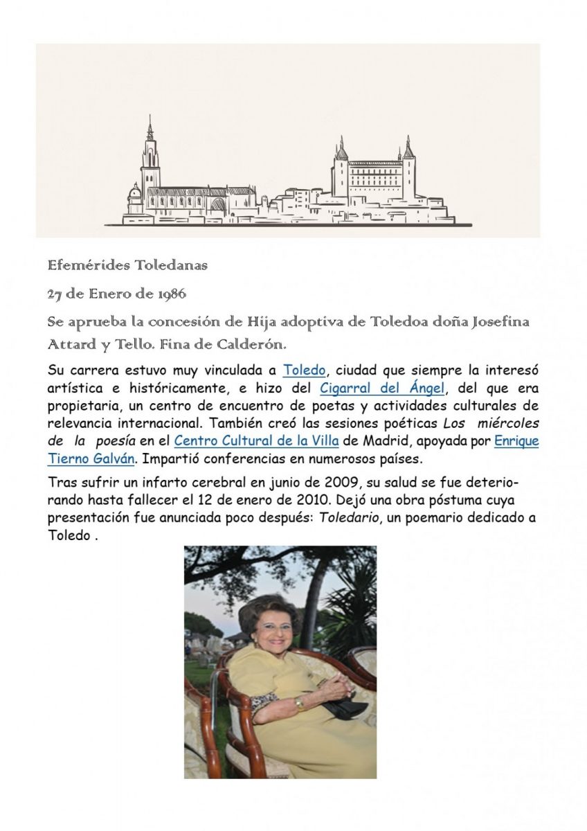 Ayuntamiento de Toledo Efemérides Toledanas