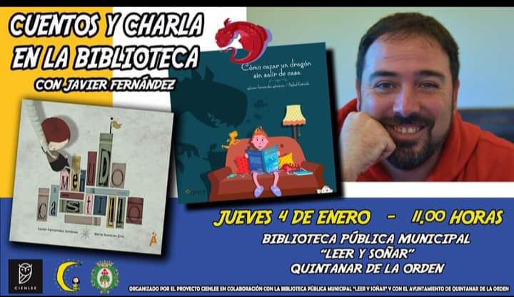 Cuentos con Javier Fernández en la Biblioteca Pública Municipal de Quintanar de la Orden