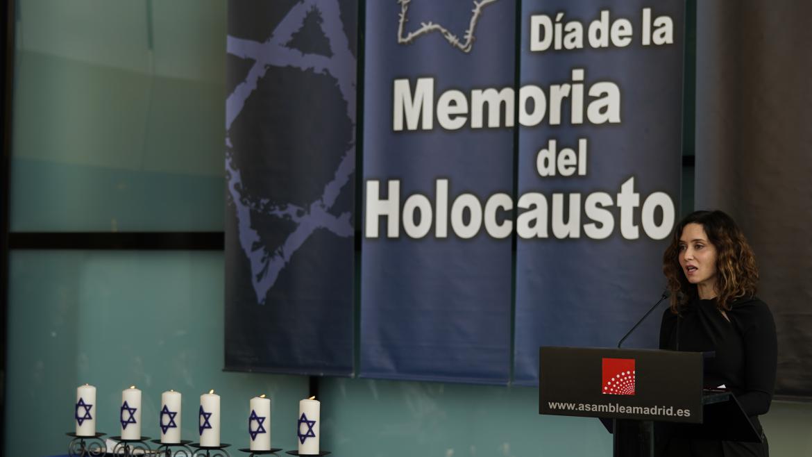 Díaz Ayuso: “El anstisemitismo se reaviva a la mínima, se reviste de antisionismo”