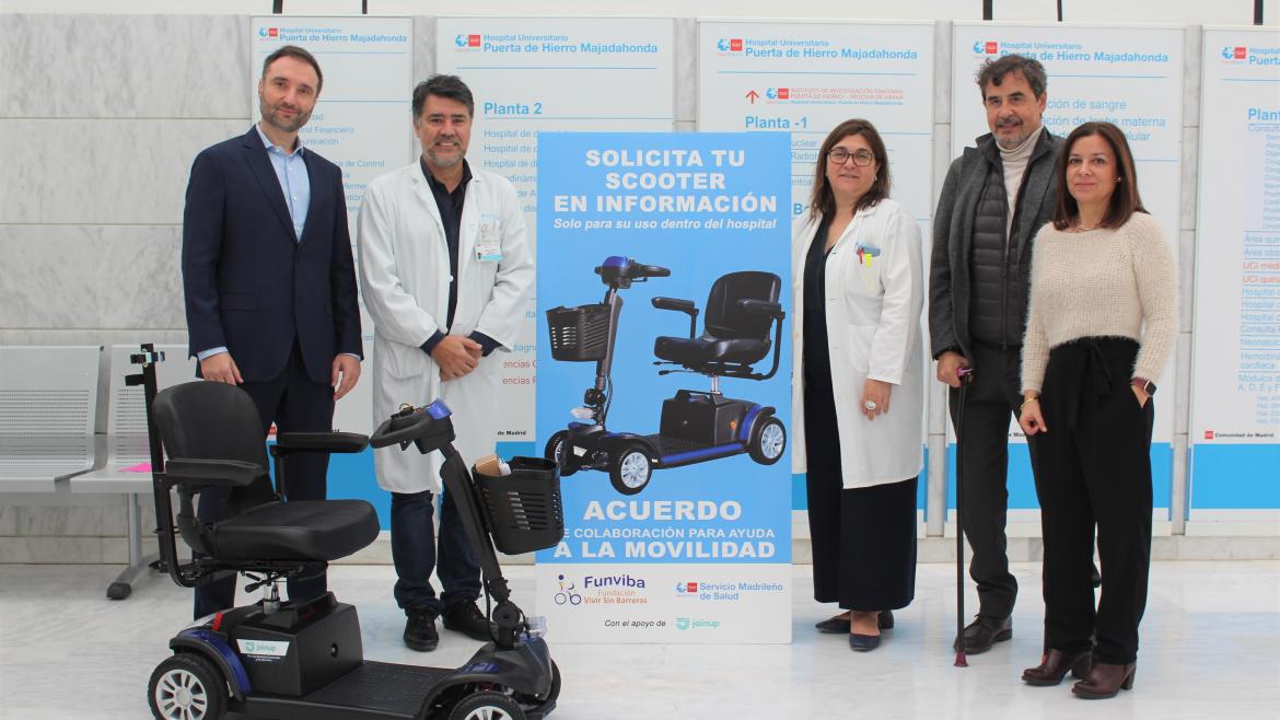 El Hospital Puerta de Hierro ofrece vehículos a los pacientes con movilidad reducida para facilitarles el desplazamiento