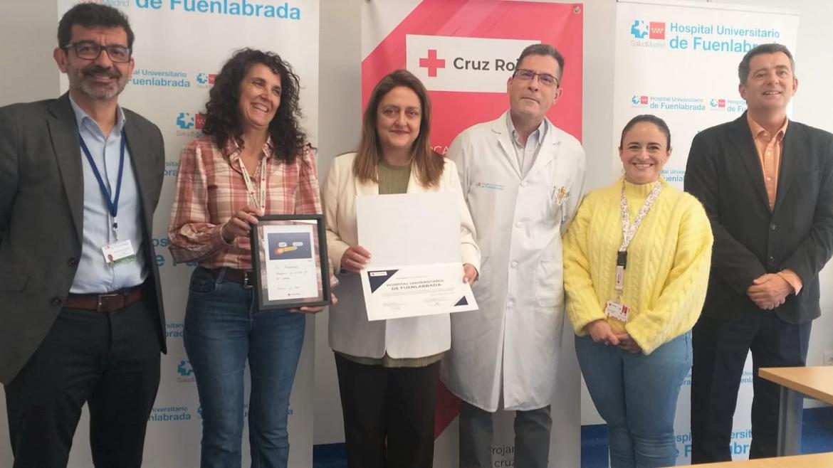 El Hospital Universitario de Fuenlabrada, reconocido por Cruz Roja