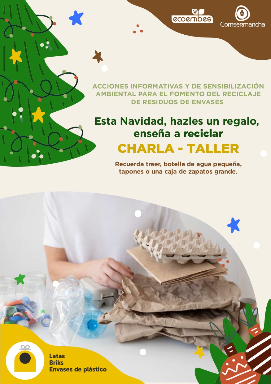 La concejalía de Medio Ambiente programa una charla-taller sobre reciclaje