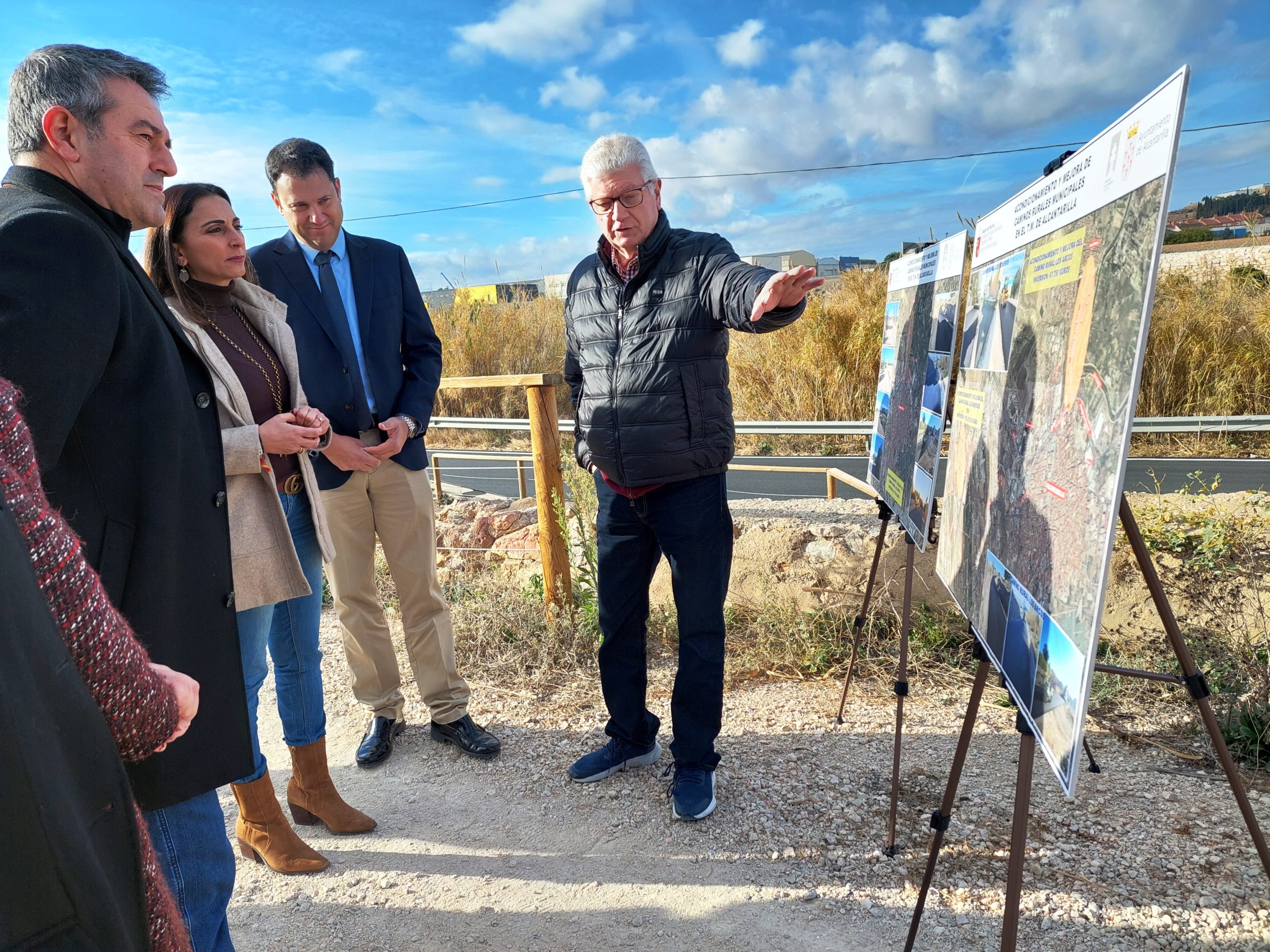 Terminan las obras de acondicionamiento en los caminos rurales de Los Arcos y Los Romeros de Alcantarilla
