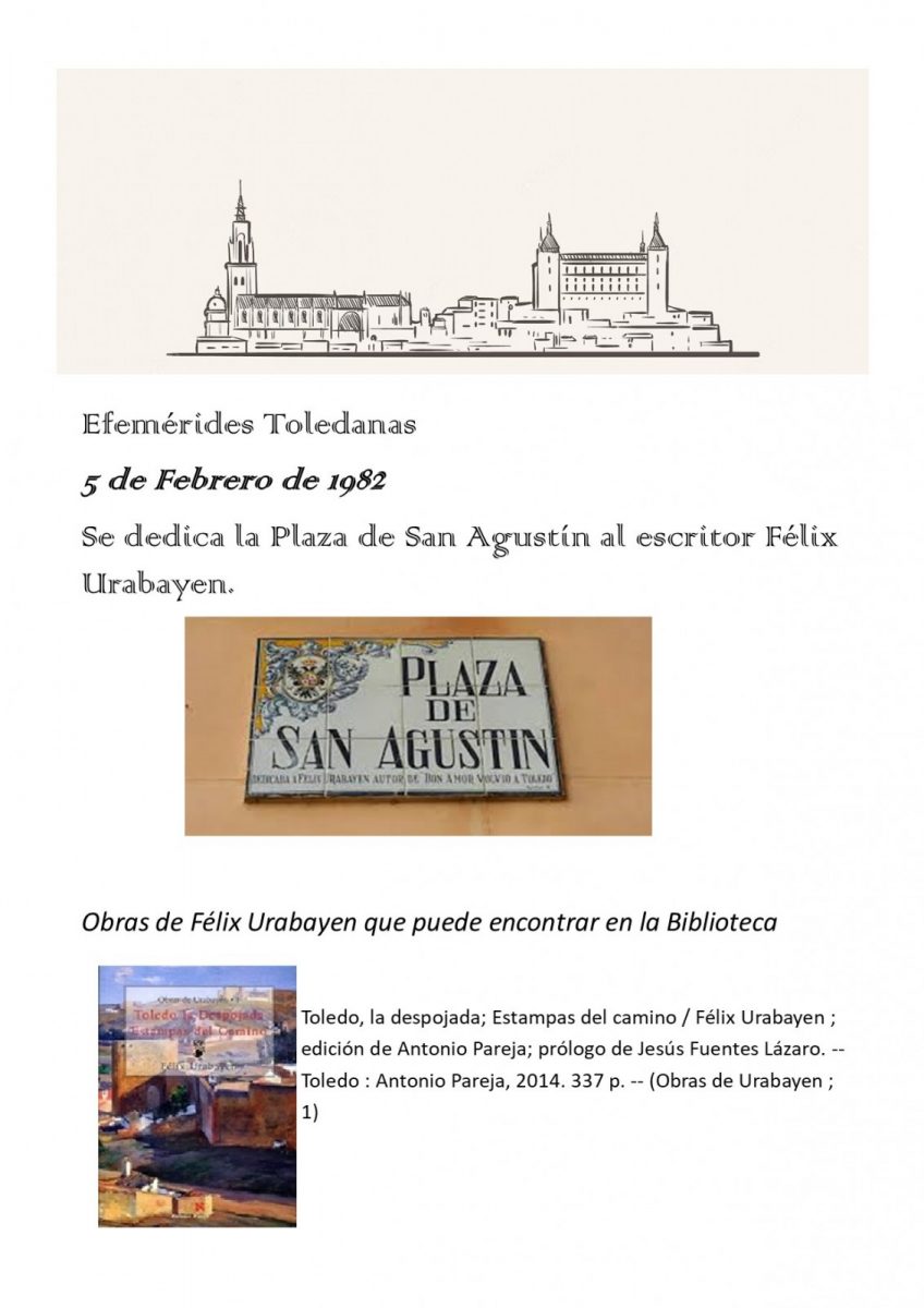 Ayuntamiento de Toledo Efemérides Toledanas