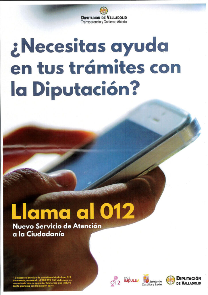 Plan expansión rural del teléfono 012 para las gestiones de la Diputación de Valladolid – Cabezón de Pisuerga
