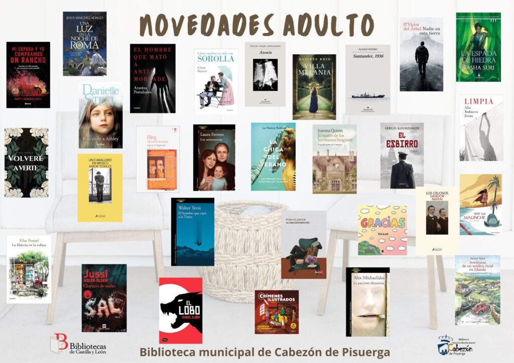 ¡Novedades literarias en nuestra biblioteca!