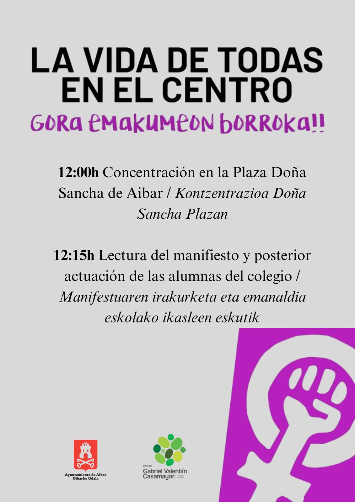 ACTOS CON MOTIVO DEL 8M