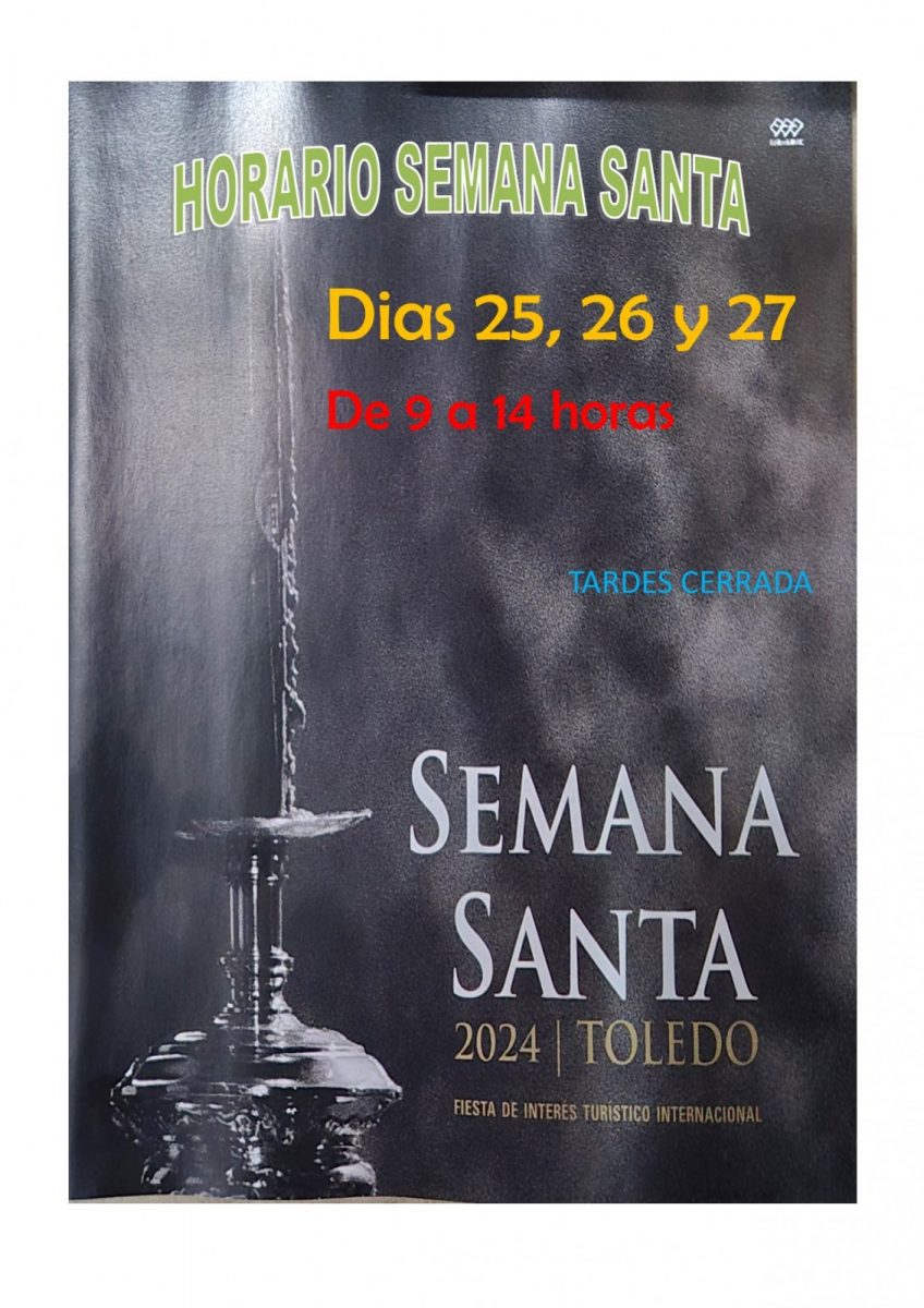 Ayuntamiento de Toledo Horario Semana Santa