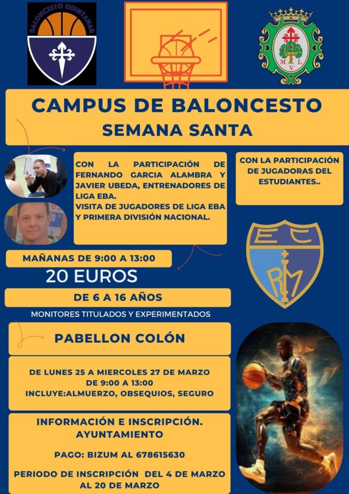 Campus de Baloncesto de Semana Santa 2024