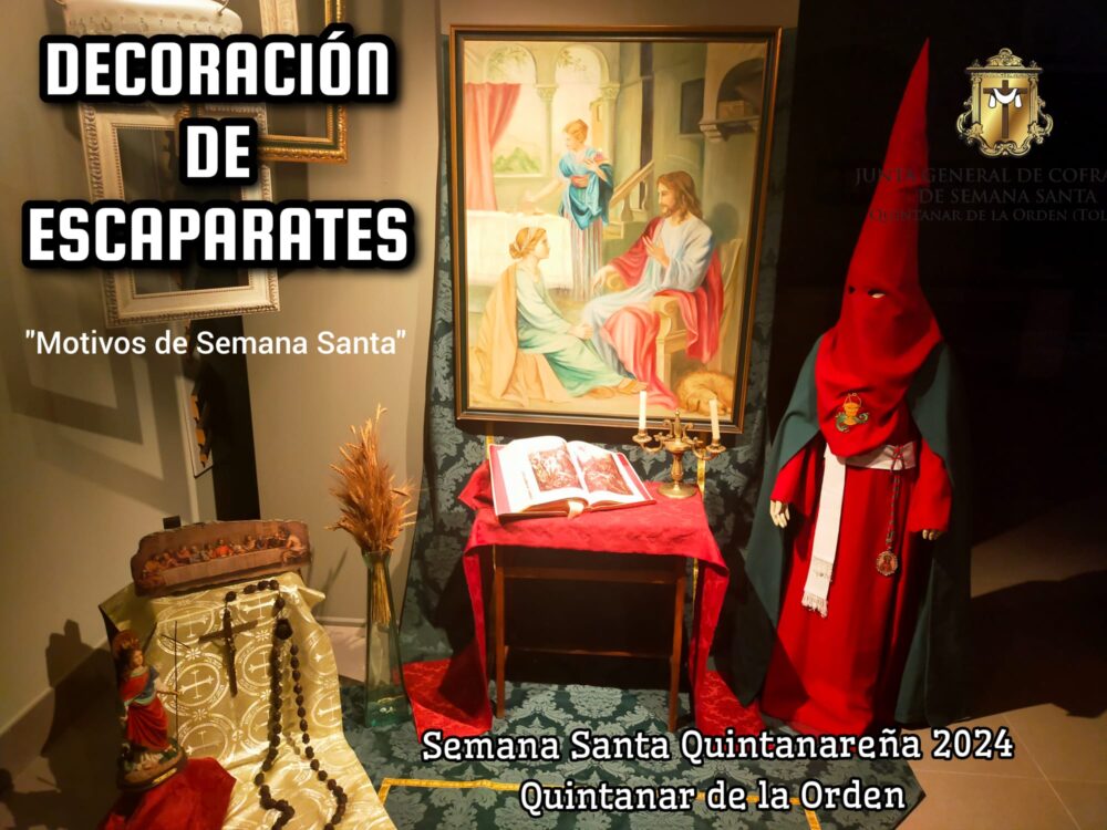 Decoración de escaparates "Motivos de Semana Santa"