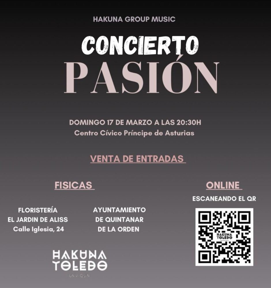 Hakuna Group Music estará este domingo en Quintanar de la Orden