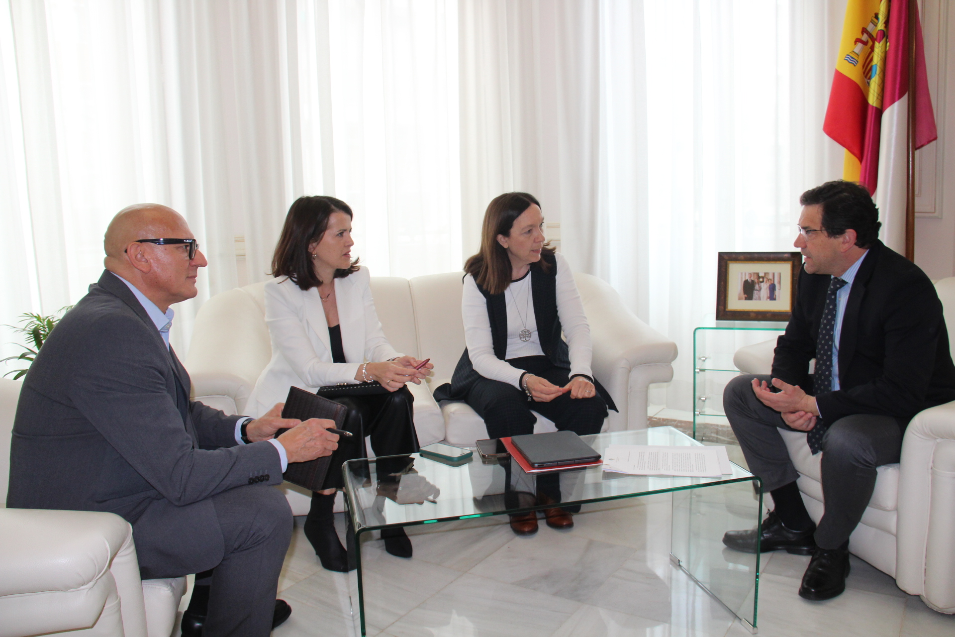 La alcaldesa Rosa Melchor mantiene una reunión con el presidente de la diputación provincial para seguir avanzando con la Plataforma Logística