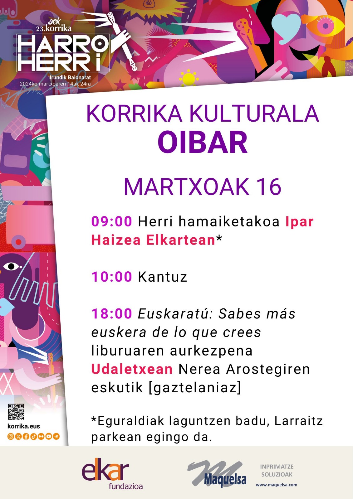 ¡YA ESTÁ AQUÍ LA KORRIKA!